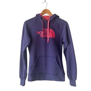 The North Face Cotton Blend Pullover Purple Pink Hoodie Small
